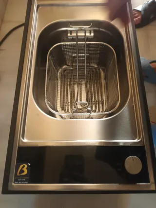 Freidora encastrable acero inoxidable