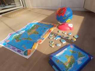 Globo terráqueo infantil interactivo