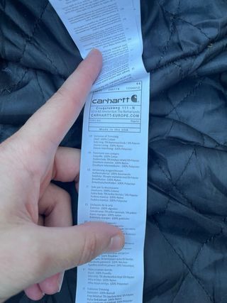 Casaco Carhartt Preto com Capuz