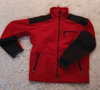 Chaqueta tipo TrangoWorld rojo y negro talla M