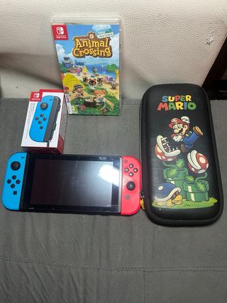 Nintendo Switch Animal Crossing + Accesorios