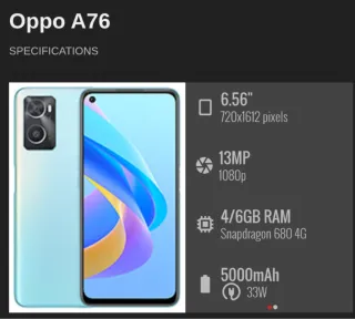 Oppo A76 4G