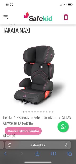 Silla Coche Takata Maxi Grupo 2-3