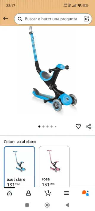 Patinete 3 Ruedas Evolutivo con Asiento
