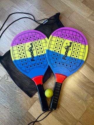2-3 Raquetas de tenis playa con funda y pelota