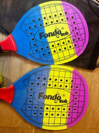 2-3 Raquetas de tenis playa con funda y pelota
