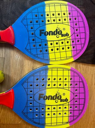 2-3 Raquetas de tenis playa con funda y pelota