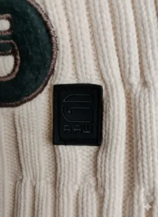 Gorro G-Star RAW Lana Blanco y Verde