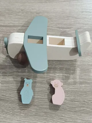 Avión madera infantil - Montessori juguete