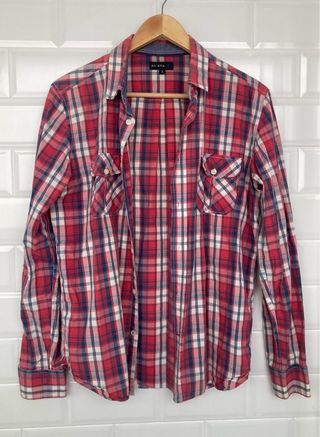 Camisa DI BYE cuadros roja talla XS