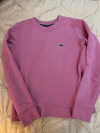 Sudadera rosa Lacoste