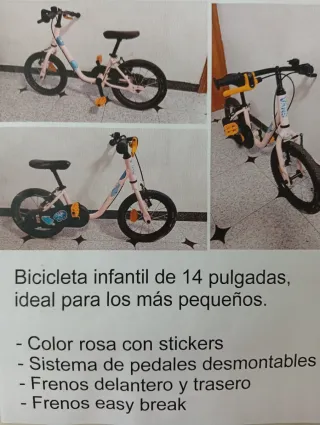 Bicicleta infantile rosa Vans 14