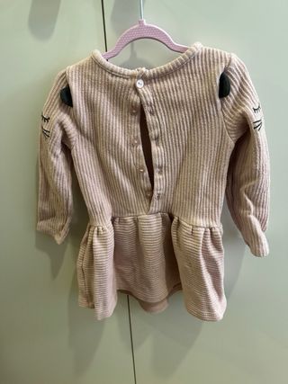 Vestido niña rosa con ositos