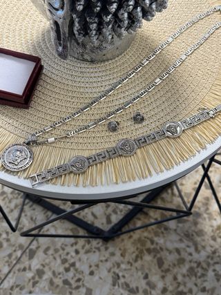 Conjunto Joyas Plata Versace