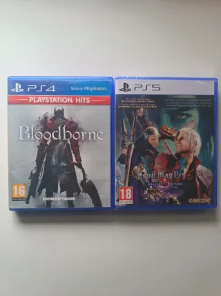Juegos Ps4 Bloodborne y Ps5 Devil May Cry 5