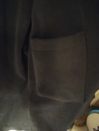 Abrigo/chaquetón largo con capucha patchwork