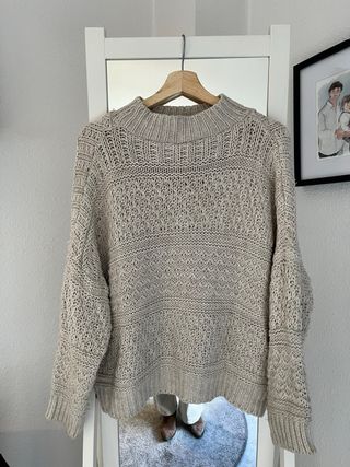 Jersey de punto beige