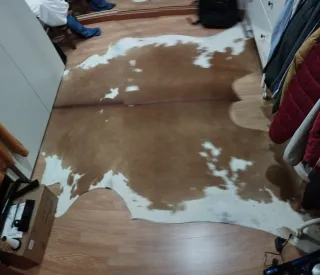 Tapete Grande Piel Vaca natural alfombra