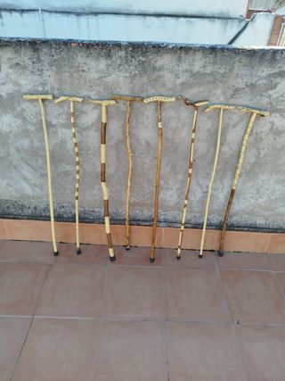 Bastones artesanales de madera únicos