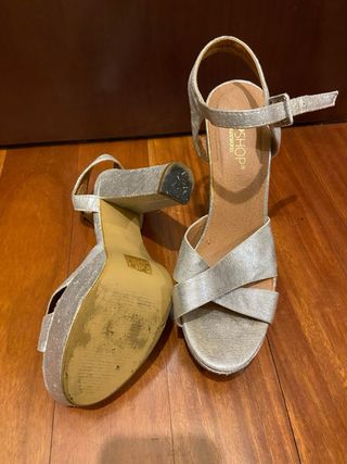Sandalias Topshop Plata