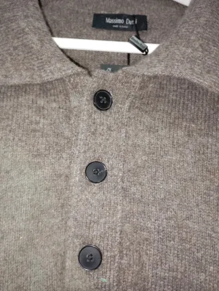 Jersey Massimo Dutti Caballero Talla XL Marrón