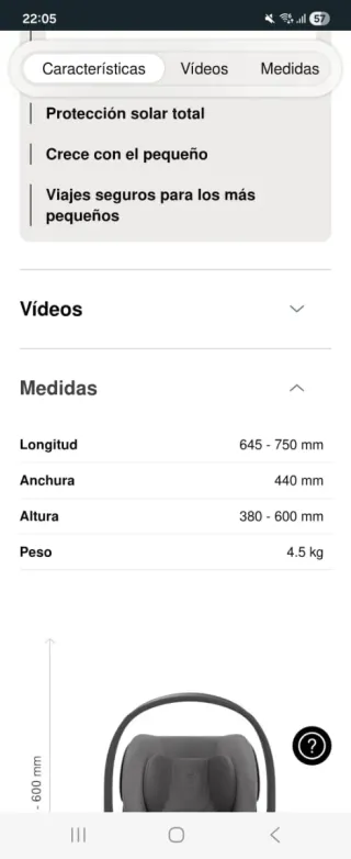 Silla portabebés Grupo 0 Cybex