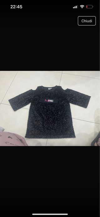 T-shirt con paillettes