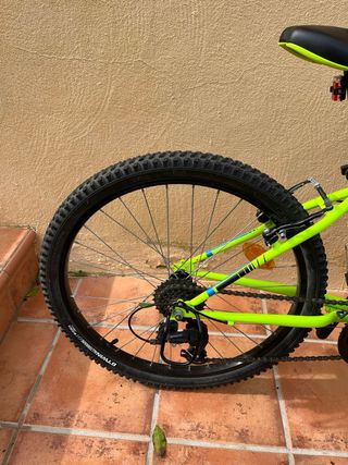 Bicicleta Rockrider niño verde