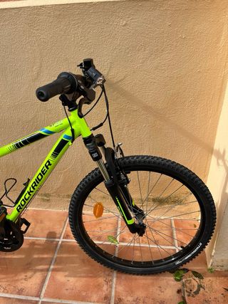 Bicicleta Rockrider niño verde