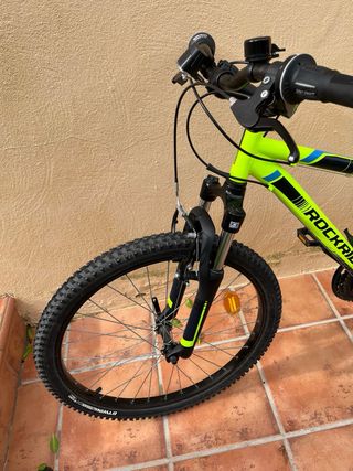 Bicicleta Rockrider niño verde