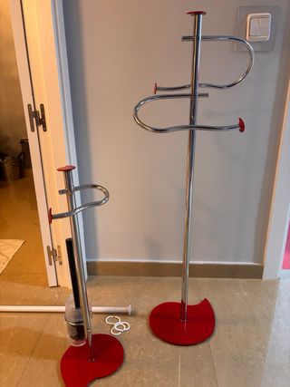 Cortina de ducha a juego con toallero y portarollo