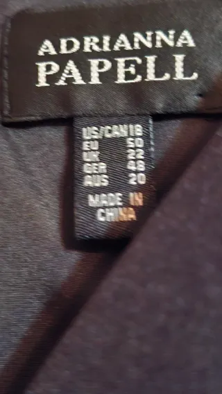 Vestido Negro Adrianna Papell Encaje