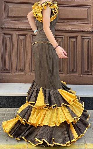 Traje de Flamenca Campero Talla 38