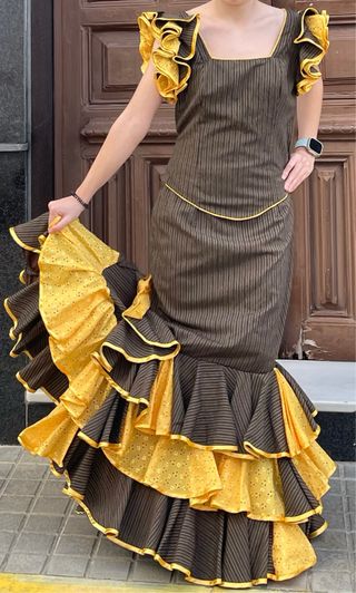 Traje de Flamenca Campero Talla 38