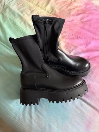Botines Zara Talla 40 Negros