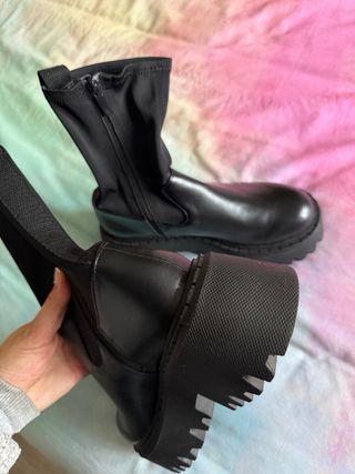Botines Zara Talla 40 Negros