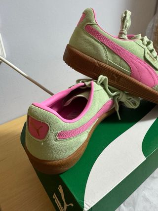 Zapatillas Puma Palermo Verde y Rosa. NUEVAS