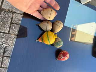 Peonza de madera años 70