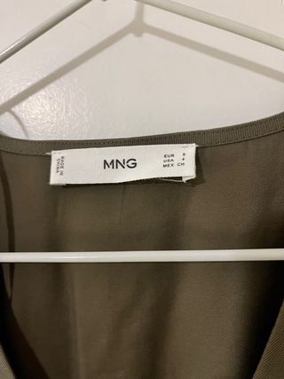 Vestido Mango verde militar