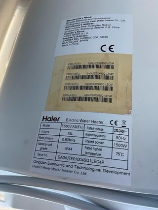 Termo Eléctrico Blanco