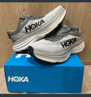 Zapatillas Hoka Running Gris/Blanco