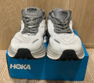 Zapatillas Hoka Running Gris/Blanco