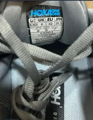 Zapatillas Hoka Running Gris/Blanco