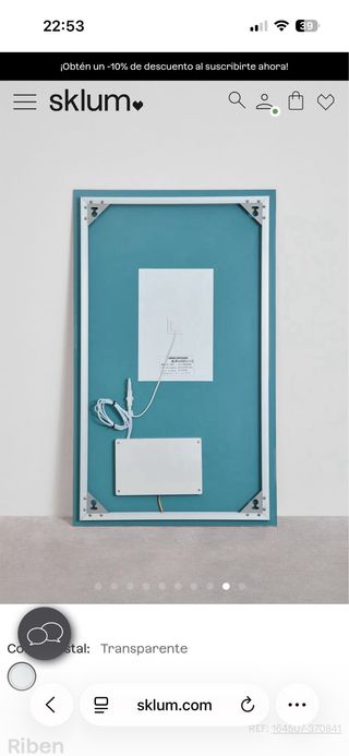 Espejo Rectangular Baño 55x90 cm