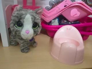 2 Sillas Rosas Juguete + Accesorios