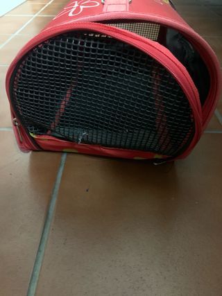 Transportín para gatos con estampado floral