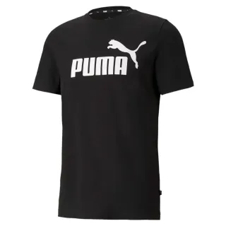 Camiseta Puma Negra Logo Blanco