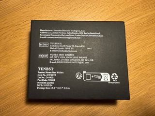 Cartera de cuero marrón