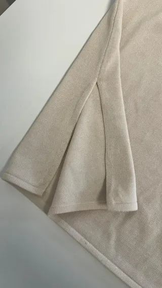 Top asimétrico Zara punto fino crudo T.M