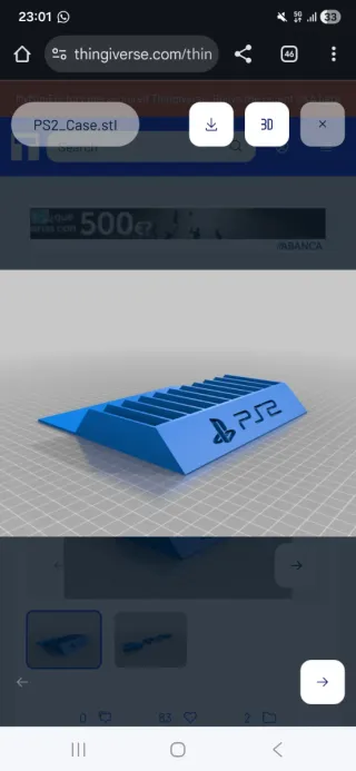 Soporte expositor PS2 para 10 juegos